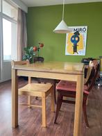 Houten tafel, Huis en Inrichting, Tafels | Eettafels, Ophalen, Zo goed als nieuw, Rechthoekig, 50 tot 100 cm
