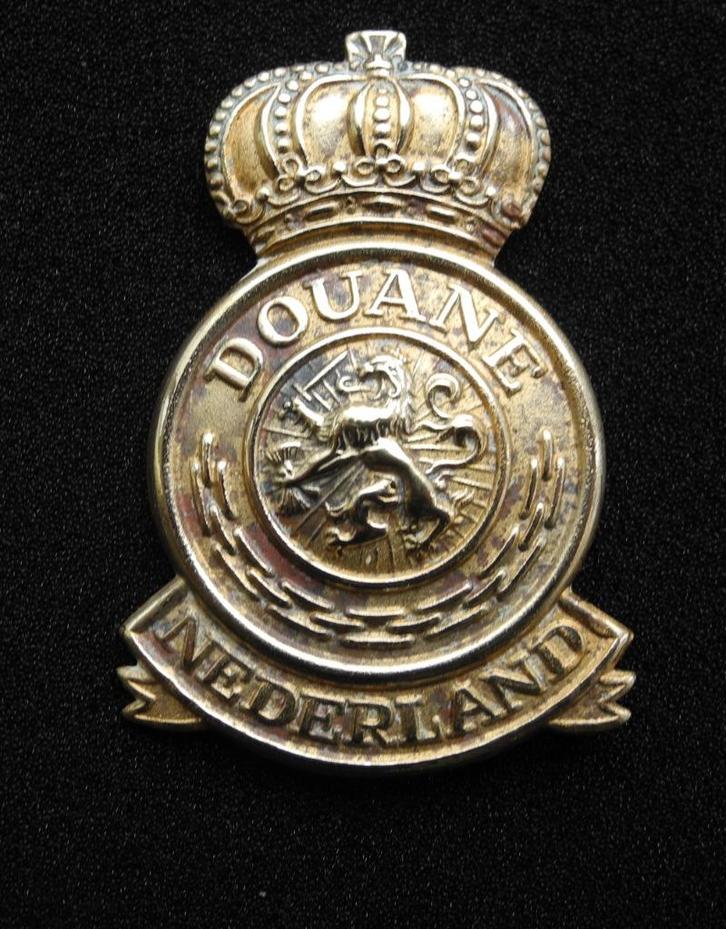 Pet embleem voor Nautisch personeel douanevaartuigen., Verzamelen, Militaria | Algemeen, Overige soorten, Embleem of Badge, Nederland