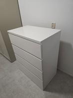 IKEA MALM Ladekast Hoogglans Wit 80x100cm, Huis en Inrichting, Kasten | Ladekasten, Ophalen, 50 tot 100 cm, Zo goed als nieuw