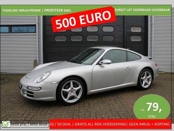 PORSCHE 911 | 997 | 3.6 CARRERA | NAP | 2005 | Dealer ond., Auto's, Porsche, Bedrijf, Te koop, Benzine, Coupé, Automaat, Zilver of Grijs