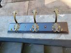 Vintage Wandkapstok met 3 Haken, Wandkapstok, Gebruikt, Ophalen of Verzenden, Minder dan 100 cm