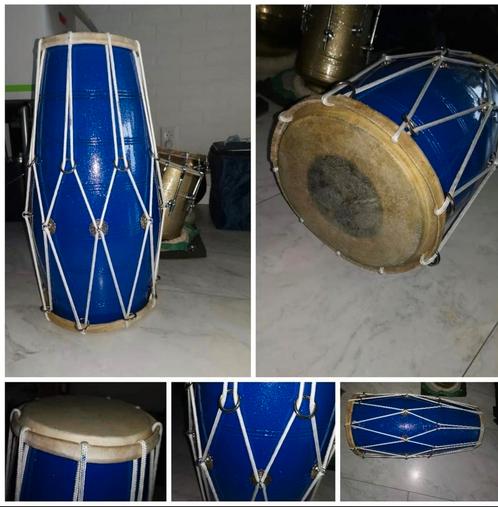 Surinaams mango houten dholak, Muziek en Instrumenten, Percussie, Zo goed als nieuw, Trommel, Ophalen of Verzenden