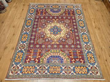 Handgeknoopt oosters tapijt kazak 198x153 beschikbaar voor biedingen