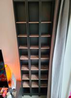 3x Billy/Gnedby CD/DVD Kastjes - Zwart met Houtlook plankjes, Ophalen, Minder dan 50 cm, Gebruikt, 200 cm of meer