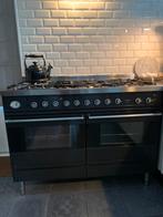 Luxe Boretti gasfornuis  zwart 120 cm  met 2 ovens, Witgoed en Apparatuur, Fornuizen, Ophalen, Gebruikt, 60 cm of meer, Gas