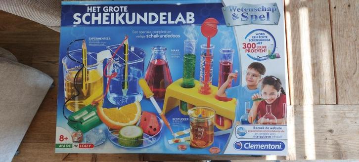 Clementoni - Wetenschap & spel - Het Grote Scheikundelab, Kinderen en Baby's, Speelgoed | Educatief en Creatief, Zo goed als nieuw