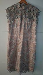 Kanten jurkje in peach/grijs van Steps maat 40/42, Maat 38/40 (M), Ophalen of Verzenden, Zo goed als nieuw, Knielengte