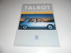 brochure Talbot 1100 modellen 1981, Verzenden, Nieuw, Overige merken