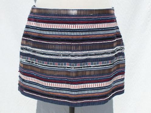 Prachtige mini rok, Pailettjes, kralen. Mt L. Merk Zara, Kleding | Dames, Rokken, Zo goed als nieuw, Maat 42/44 (L), Zwart, Boven de knie