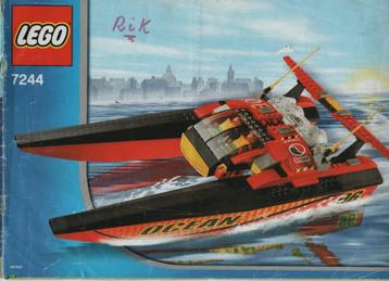 lego 7244-1 lego city speedboot uit 2005 beschikbaar voor biedingen