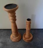 2 Kandelaars, Huis en Inrichting, Woonaccessoires | Kandelaars en Kaarsen, Ophalen, Gebruikt, 25 tot 50 cm