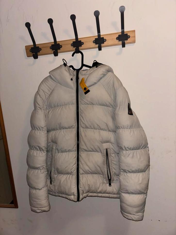 Parajumper Puffer Jas - Maat L - Wit, Kleding | Heren, Jassen | Zomer, Zo goed als nieuw, Maat 52/54 (L), Wit, Ophalen of Verzenden