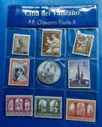Penning en postzegels Joannes Paulus II - Vaticaanstad, Postzegels en Munten, Penningen en Medailles, Verzenden, Overige materialen