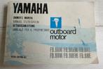 Yamaha Owner'a Manual 9.9 Fourstroke 1985, Ophalen of Verzenden