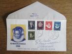 Nederland FDC E28 kinderzegels 1956, Ophalen of Verzenden, Beschreven, Nederland