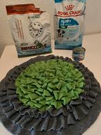 Puppy voer royal Canin/farmfood mini +snuffelmat blik, Ophalen, Hond