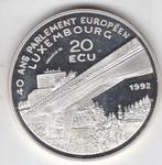 Luxemburg, 20 Ecu, 1992, zilver, Zilver, Ophalen of Verzenden, Losse munt, Overige landen