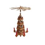 Traditionele kerstpiramide met doos, 4 verdiepingen, Diversen, Kerst, Gebruikt, Onbekend, Ophalen of Verzenden, Onbekend