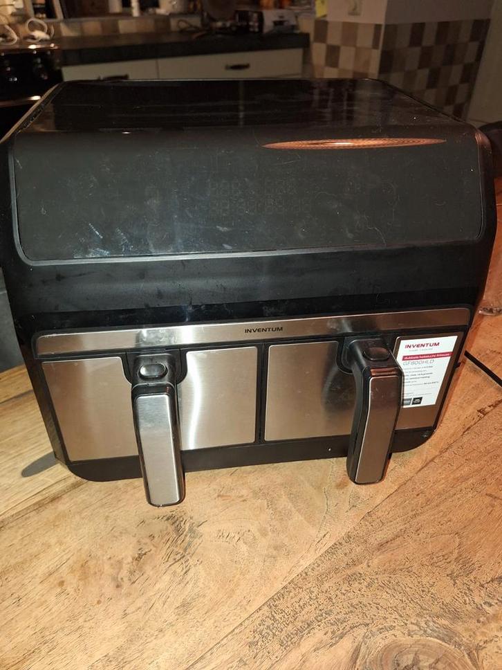 Inventum GF800HLD Dubbele Airfryer - Zo goed als nieuw!, Witgoed en Apparatuur, Frituurpannen, Zo goed als nieuw, 4 liter of meer
