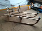 Houten slee met rugleuning en trekkoord, Kinderen en Baby's, Ophalen of Verzenden, Rugleuning, Gebruikt, Hout