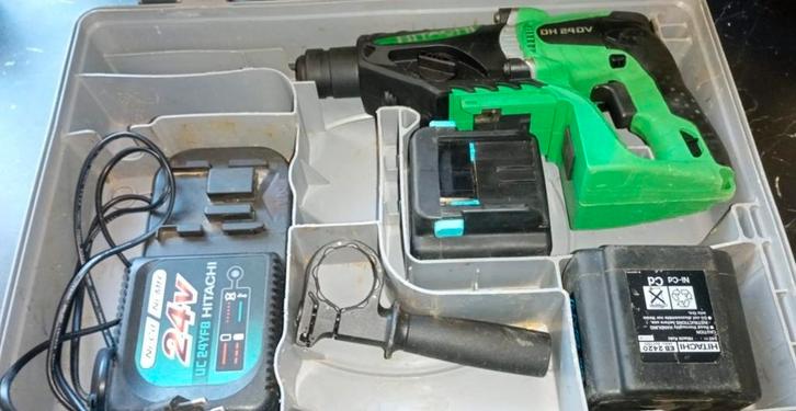 Hitachi DH 24DV Boorhamer, Doe-het-zelf en Verbouw, Gereedschap | Boormachines, Gebruikt, Boor- en/of Breekhamer, 400 tot 600 watt