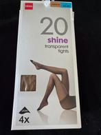 4 Hema Panty’s 20 shine transparent tights 40/42, Kleding | Dames, Leggings, Maillots en Panty's, Verzenden, Zwart, Nieuw, Maat 40/42 (M)