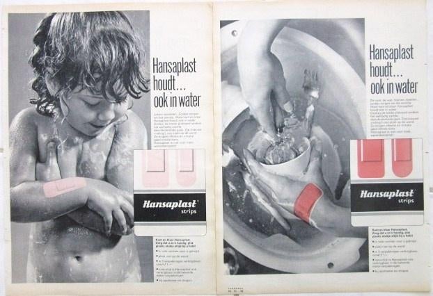 20 vintage advertenties reclames Hansaplast 65-75 pleister, Verzamelen, Ophalen of Verzenden, Gebruikt, Overige typen