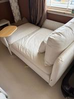 2x Ikea Soderhamn Chaise Longue - Wit Leer, Eenpersoons, 100 tot 125 cm, Leer, Ophalen of Verzenden