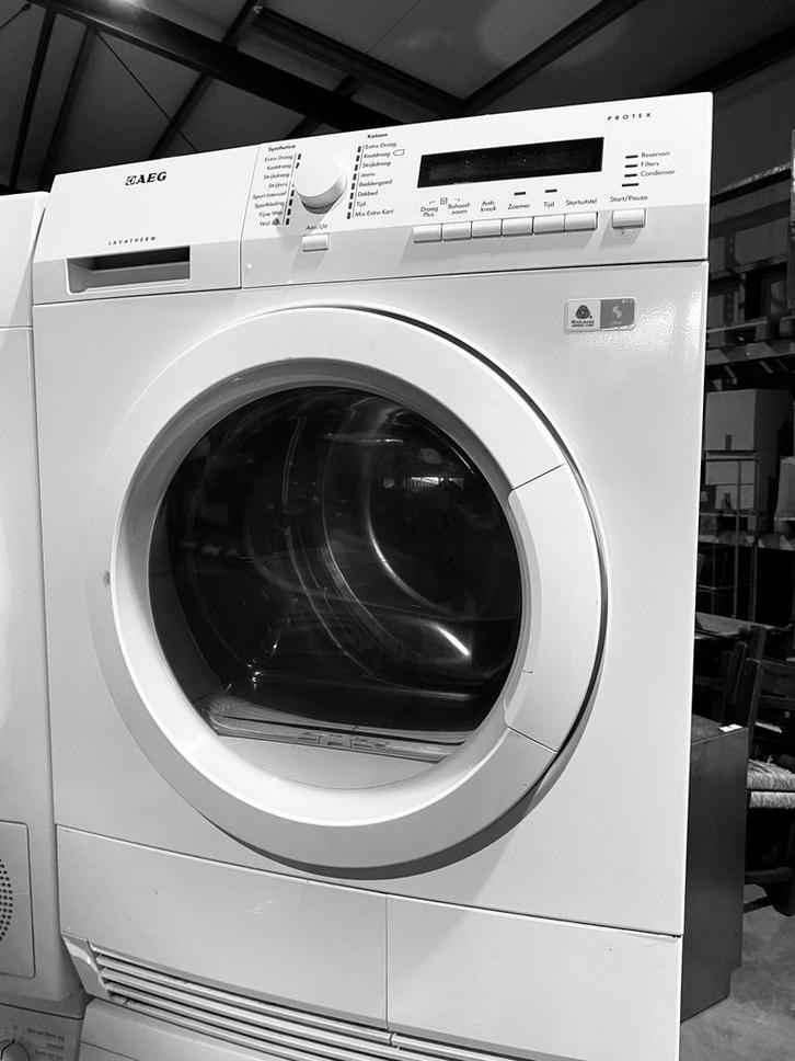 Aeg condensdroger - 7 kilo - refurbished - wytguod 🚛✅💨, Witgoed en Apparatuur, Wasdrogers, Refurbished, Condens, Voorlader, 6 tot 8 kg