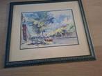Kees Houtman gesigneerde aquarel [1], Antiek en Kunst, Kunst | Schilderijen | Modern, Ophalen