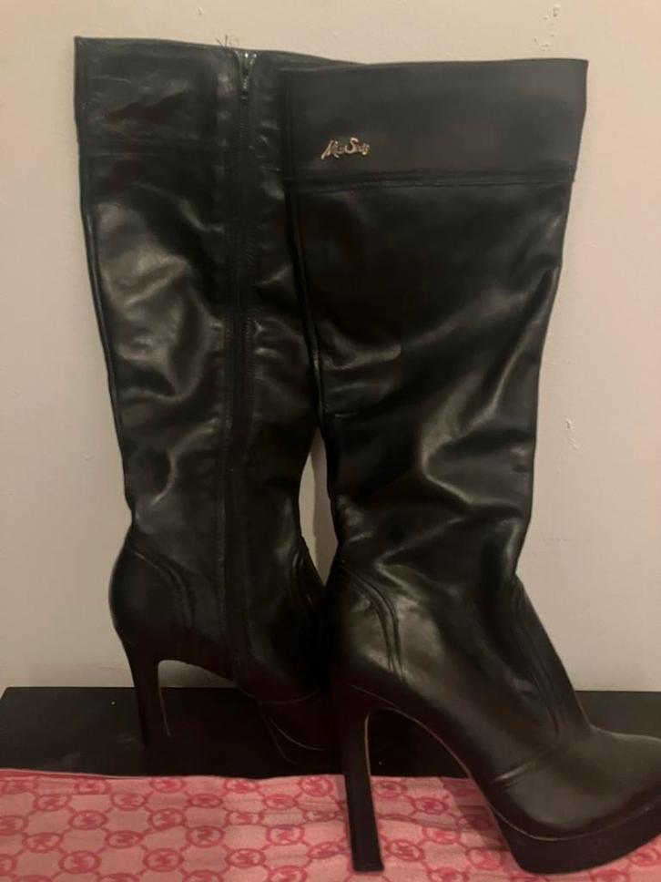 Miss Sixty Leren Laarzen, Kleding | Dames, Schoenen, Gedragen, Hoge laarzen, Zwart, Ophalen of Verzenden