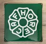 Emaille Bord HORECAF - Prachtig Decoratief Stuk, Verzamelen, Merken en Reclamevoorwerpen, Ophalen of Verzenden