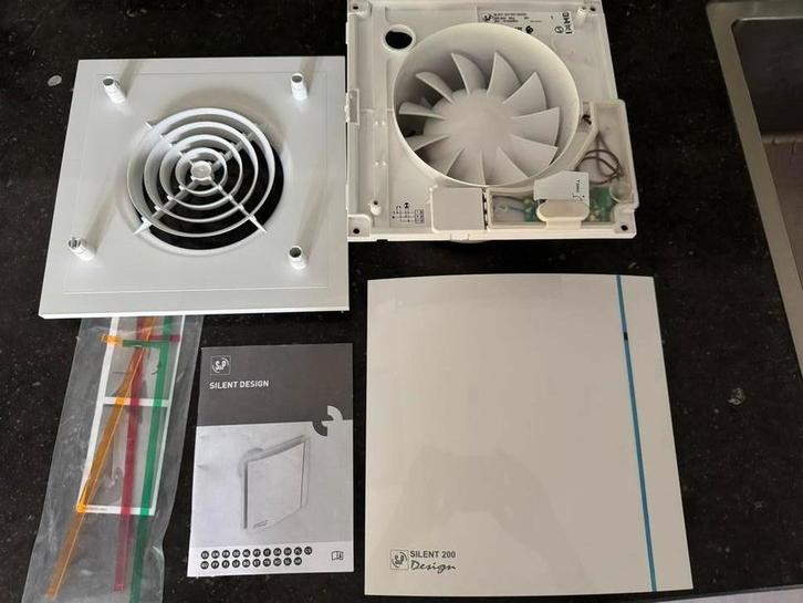 Badkamer ventilator S&P CRZ200 Design, Doe-het-zelf en Verbouw, Ventilatie en Afzuiging, Zo goed als nieuw, Afzuiger, Ophalen of Verzenden