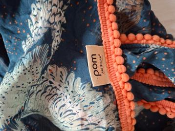 POM Amsterdam Sjaal Blauw Vogels Z.G.A.N. beschikbaar voor biedingen