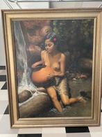 Prachtig schilderij meisje met kruik, Ophalen