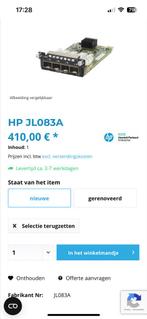 HPE Aruba uitbreidingsmodule nieuw JL083A, Computers en Software, Ophalen of Verzenden, Zo goed als nieuw