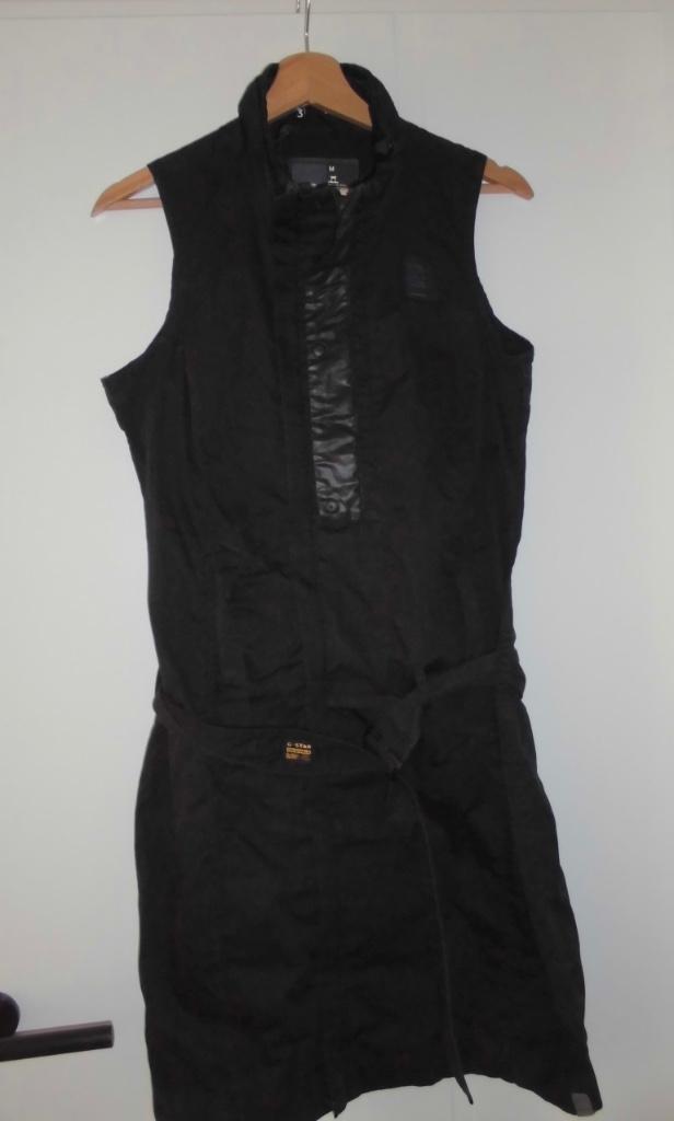 Gstar jurk maat 36, Kleding | Dames, Jurken, Zo goed als nieuw, Maat 36 (S), Zwart, Boven de knie, Ophalen of Verzenden
