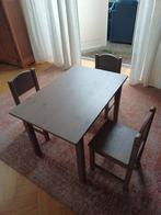 Tafeltje en 3 stoeltjes, Kinderen en Baby's, Kinderkamer | Tafels en Stoelen, Ophalen, Gebruikt, Tafel(s) en Stoel(en)