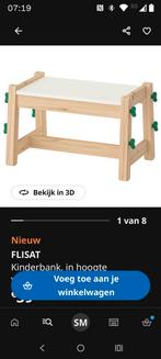 Ikea kindertafeltje met krukje - FLISAT, Ophalen of Verzenden, Gebruikt, Tafel(s) en Stoel(en)