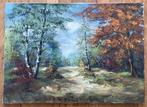 Landschap, bos, bomen, natuur, Reinders, schilderij, vintage, Antiek en Kunst, Kunst | Schilderijen | Klassiek, Ophalen