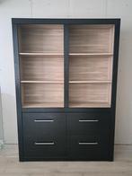 Zwarte Buffetkast met vier lades, Huis en Inrichting, Kasten | Buffetkasten, Ophalen, Gebruikt, 100 tot 150 cm, Met lade(s)