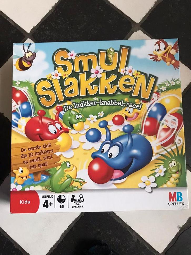 Smul Slakken nieuw knikker-knabbel-race van MB, Hobby en Vrije tijd, Gezelschapsspellen | Bordspellen, Nieuw, Een of twee spelers