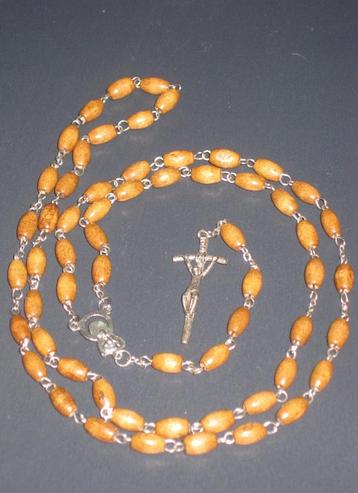 Rozenkrans Gebedsketting Hout 60 Cm beschikbaar voor biedingen
