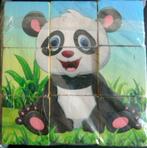 blokkenpuzzel dieren oa Panda  Olifant, Ophalen of Verzenden, Zo goed als nieuw, Van hout, Minder dan 10 stukjes