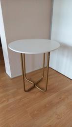 Vintage Retro mid century bijzettafel, Ophalen, Rond, 55 tot 75 cm, Zo goed als nieuw