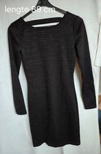 Zwart jurkje met zilverdraad - XS - feestdagen, Zwart, Ophalen of Verzenden, Zo goed als nieuw, JOY