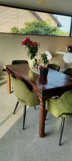 Koloniale tafel 90x185x80cm, Huis en Inrichting, Tafels | Salontafels, Ophalen, Gebruikt, 50 tot 100 cm, Minder dan 50 cm