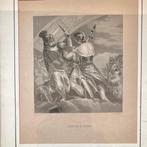 Antieke gravure Romeinse goden, Antiek en Kunst, Kunst | Etsen en Gravures, Ophalen of Verzenden