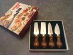 retro vinage 70s Haust snack set bestek kaas mesjes mes, Ophalen of Verzenden, Nieuw, Rvs of Chroom, Los bestek