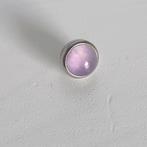 Zilverkleurige Melano twisted gemstone amethist 7mm, Verzenden